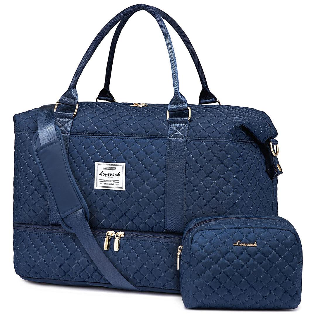 LOVEVOOK Reisetasche Sporttasche Damen Gross Handgepäck Tasche mit Kulturbeutel Weekender Travel Duf