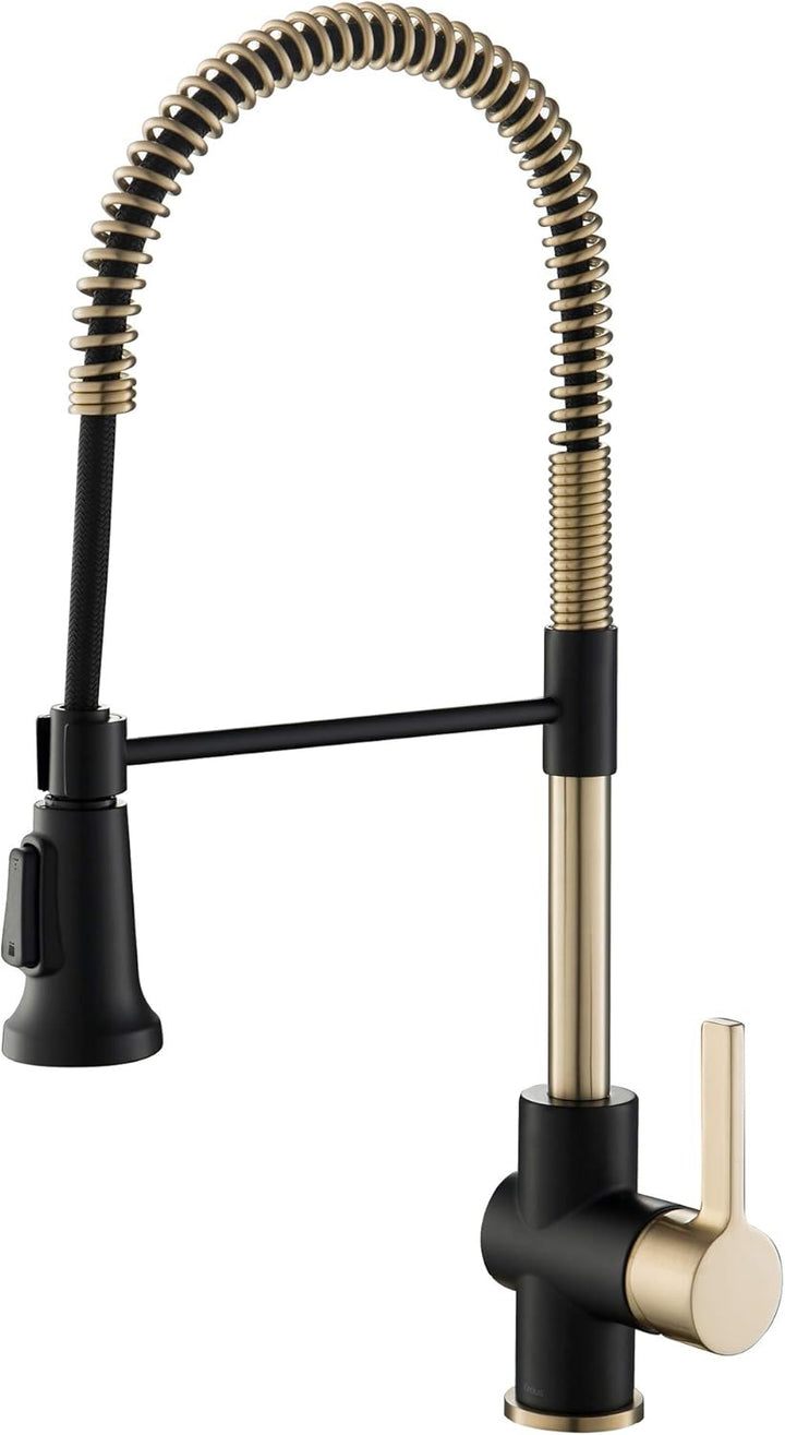 Kraus KPF-1690BGMB Britt Vorspülen/kommerzielle Küchenarmatur mit Doppelfunktions-Sprühkopf in All-B