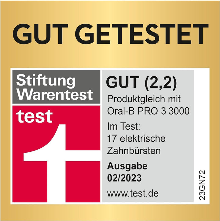Oral-B Pro 3 3900 Elektrische Zahnbürste/Electric Toothbrush, Doppelpack & 3 Aufsteckbürsten, mit 3