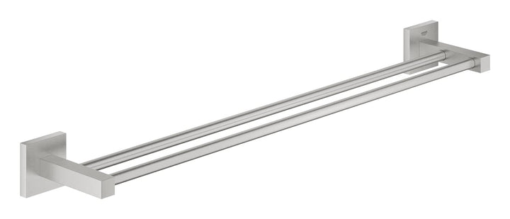 GROHE Start Cube - Doppel- Badetuchhalter (Stichmass: 600mm, verdeckte Befestigung, Material: Metall