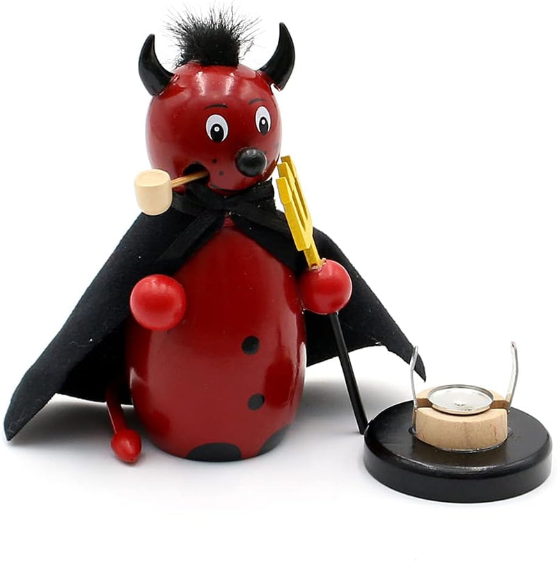 Dekohelden24 Teuflisch gut aussehende Räucherfigur, ca. 13 cm, Kleiner Teufel, Kleiner Teufel