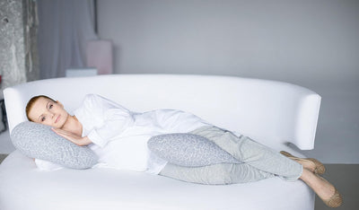 Motherhood Still- und Lagerungskissen sleepy-C, Classics, ergonomisch mit Öko-Tex Standard 100, Grau
