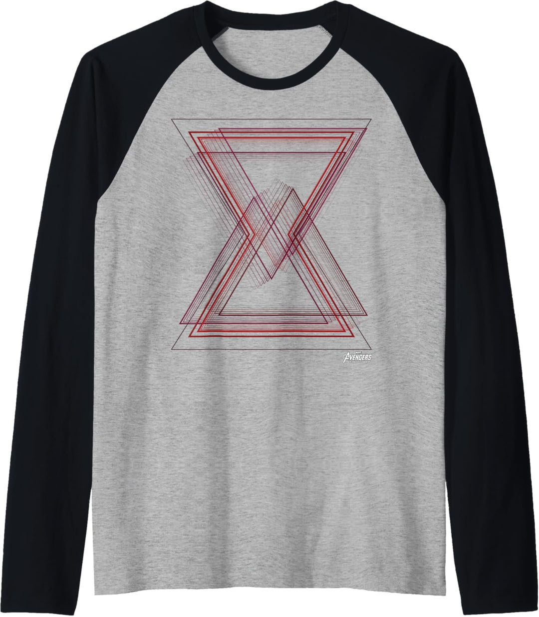 Marvel Avengers Infinity War Black Widow Geo Logo Raglan