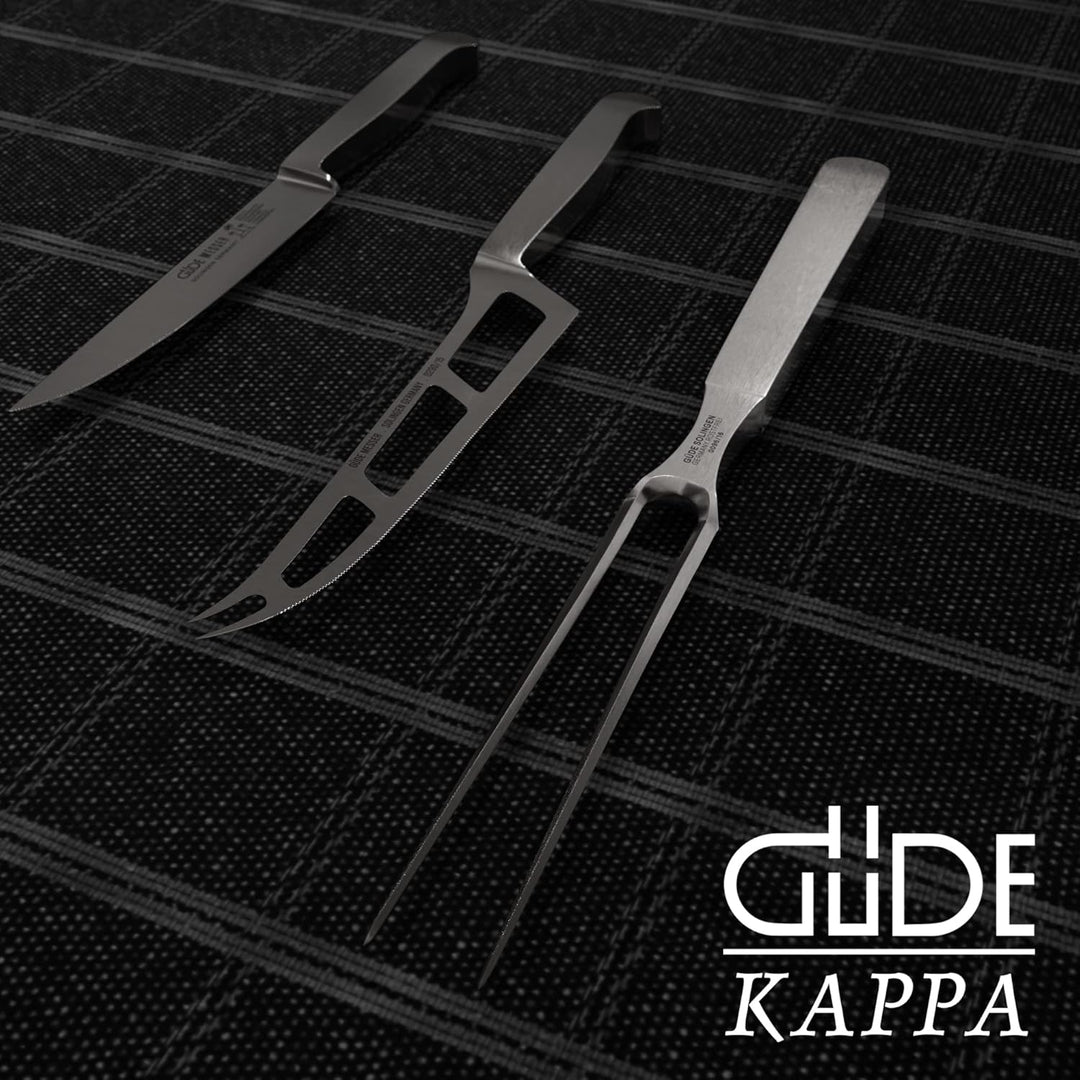 GÜDE Solingen - Fleischgabel geschmiedet, 16 cm, Ganzstahl, KAPPA, Handmade Germany Fleischgabel 16