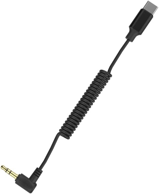 comica CVM-D-UC Mikrofonadapterkabel Ausgang Kabel für Mikrofone 3.5mm TRS auf USB-C Audio Kabel mit