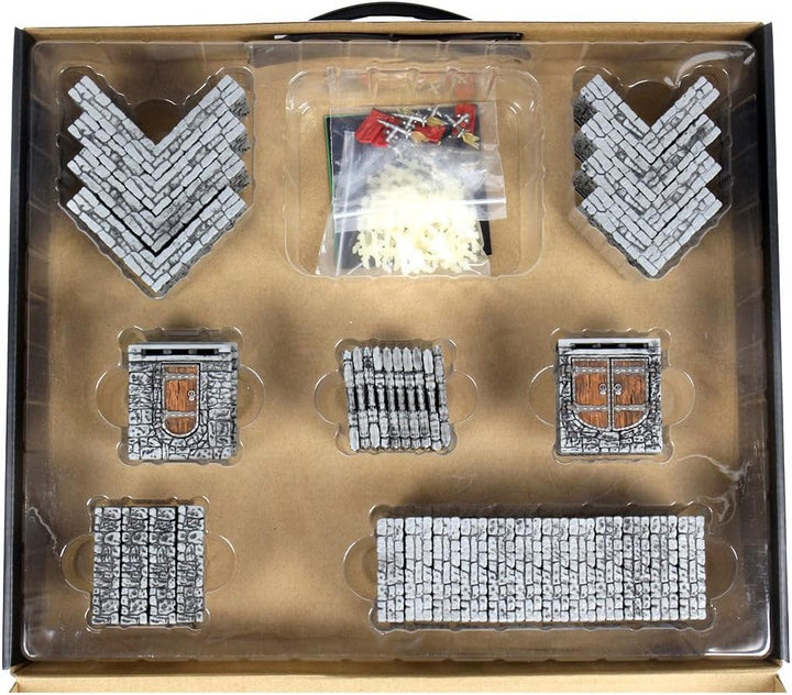 Wiz Kids LLC Warlock Tiles: Dungeon Tiles II - Full Height Stone Walls Expansion, Grey Klassisch, Kl