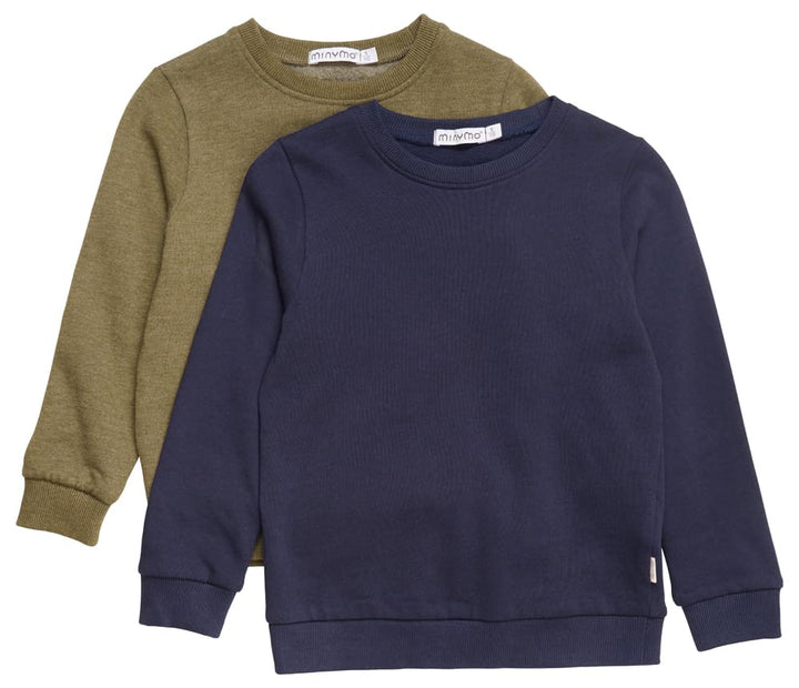 MINYMO Unisex Kinder Shirt 98 Dark Olive, 98 Dark Olive