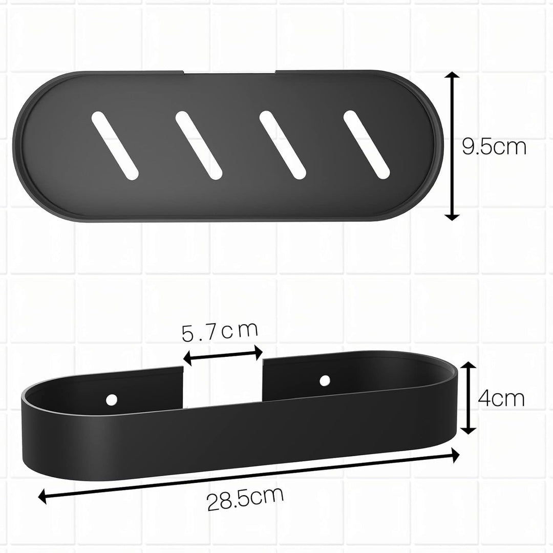 Duschablage Ohne Bohren, Duschregal Badregal Aluminium Selbstklebendem Duschkorb Wandhängend Matte
