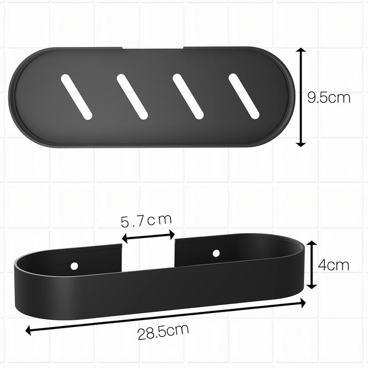Duschablage Ohne Bohren, Duschregal Badregal Aluminium Selbstklebendem Duschkorb Wandhängend Matte