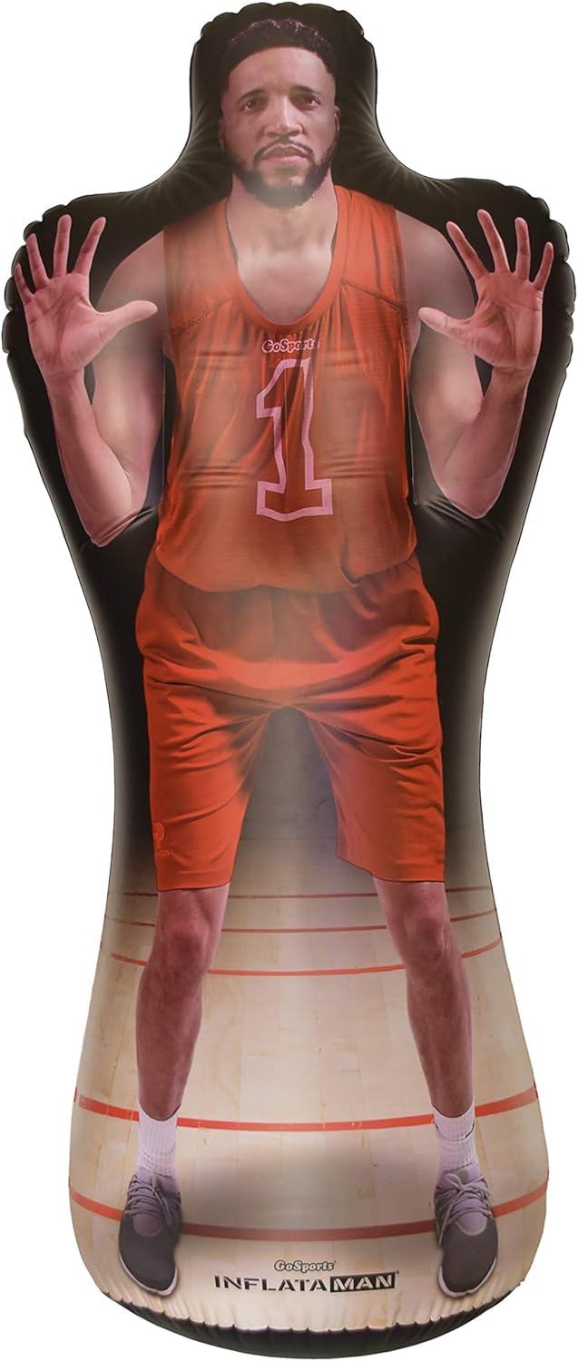 GoSports Inflataman Basketball Defender Trainingshilfe - Gewichteter Defensiv-Dummy für Schiessen, D
