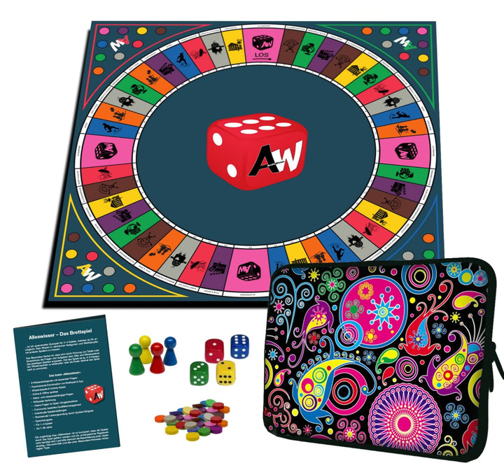 Alleswisser - Das Brettspiel, interaktives Quiz-, Wissens- und Familienspiel mit App für iOS und And