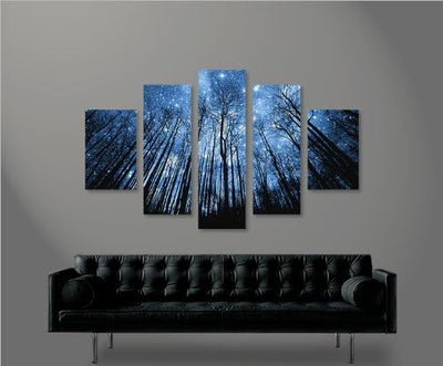 islandburner Bild Bilder auf Leinwand Starlight MF XXL Poster Leinwandbild Wandbild art up your life