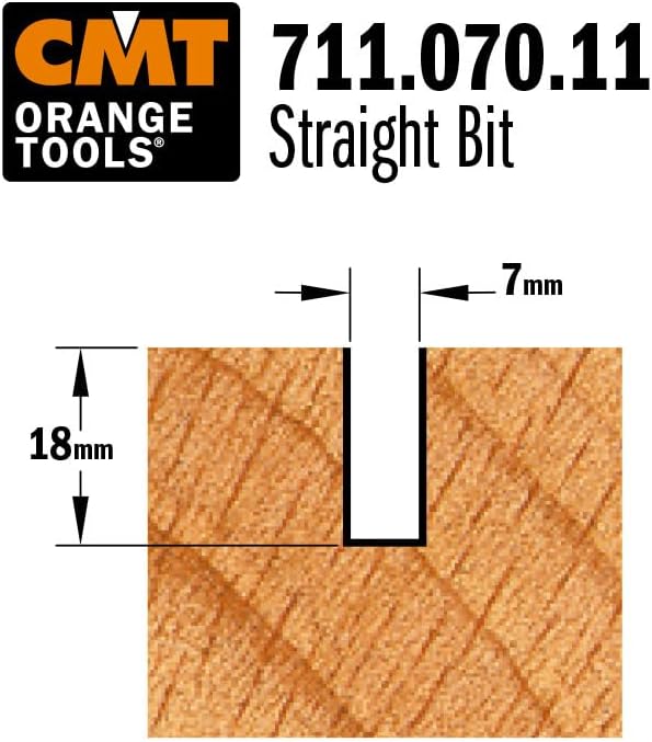 CMT ORANGE TOOLS 711.070.11 - NUTFRÄSERHM S=6 D=7X18 CMT 711.070.11, CMT 711.070.11