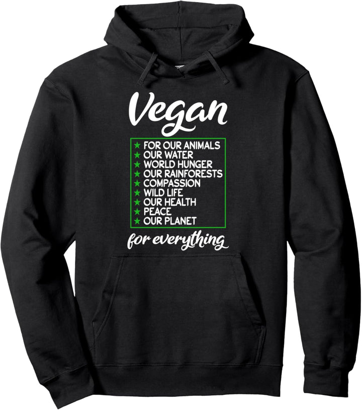 Vegan For Everything Save Planet Science Earth Day 2021 Pullover Hoodie