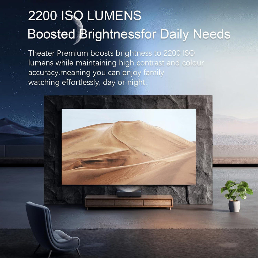 Formovie Theater Premium, Beamer Ultrakurzdistanz, Google TV Netflix Zertifiziert, 4K UHD ALPD Laser