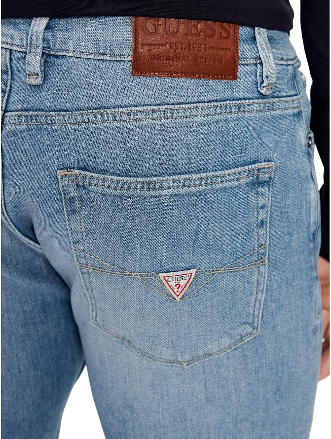 GUESS Herren Jeans Miami 33 Blue Denim, 33 Blue Denim