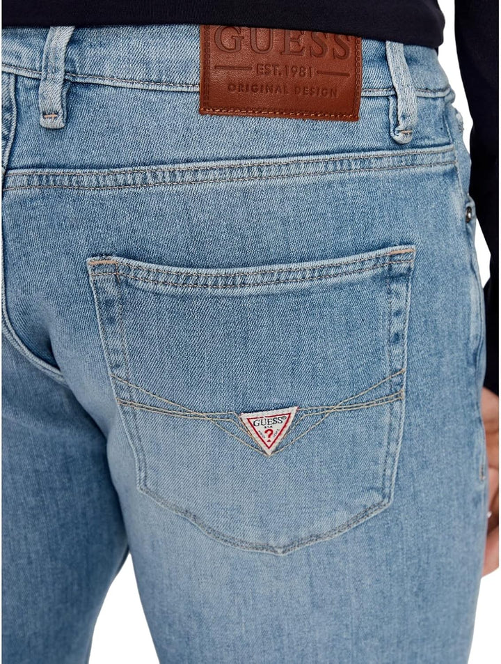 GUESS Herren Jeans Miami 33 Blue Denim, 33 Blue Denim