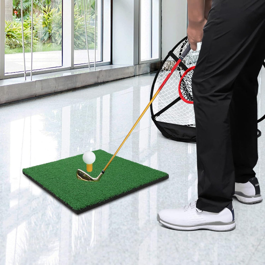 30 x 30cm Golf Übungsmatte, Tragbare Golf Abschlagmatte, Übung Golf Matte, das Chipping Putting Trai
