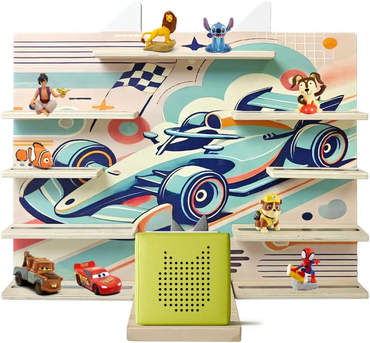 Kiddy's Welt - Hörfiguren Tonie Regal für Tonies-Wandregal kompatibel mit Toniebox- Kinderzimmer Reg