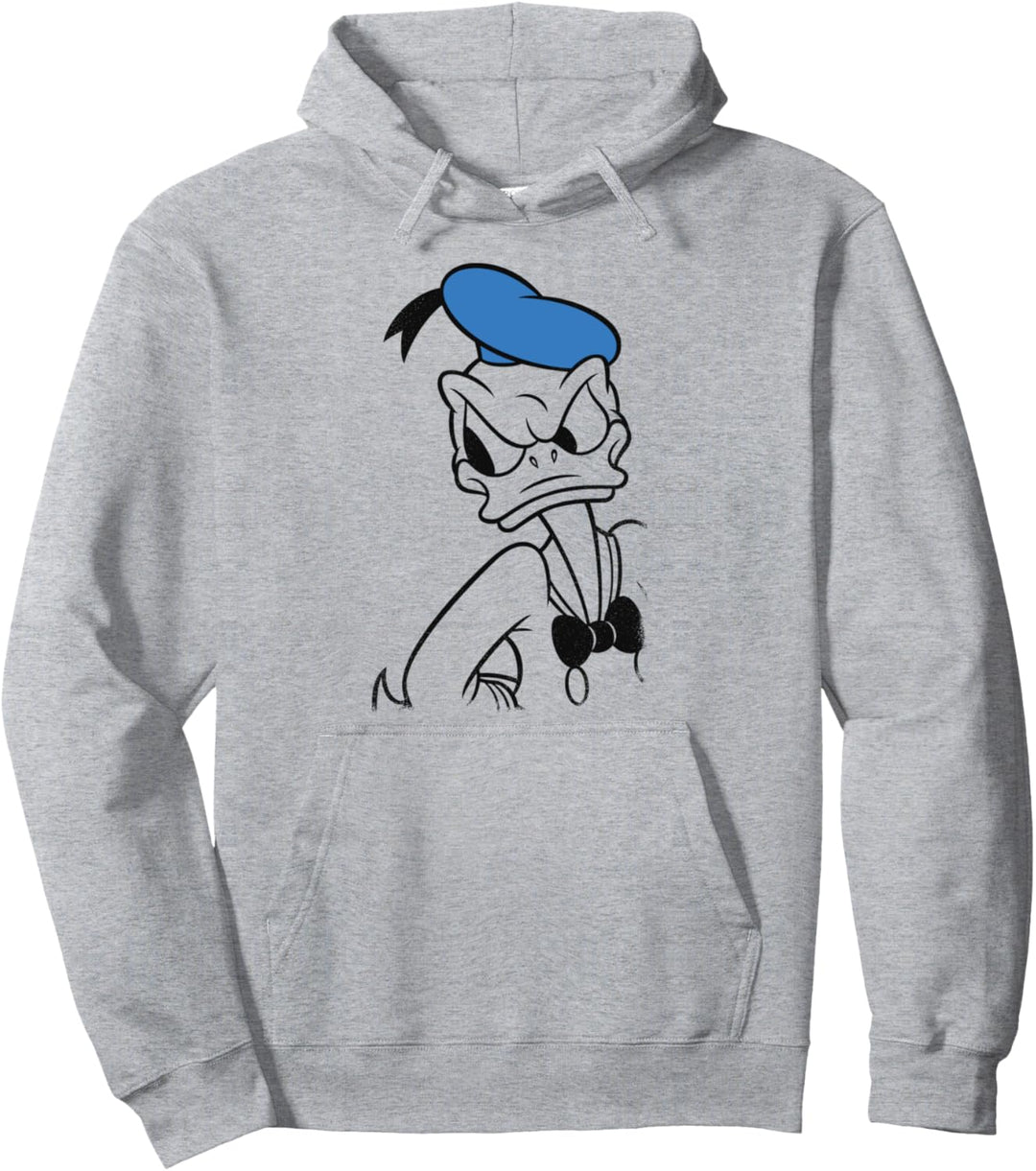 Disney Mickey And Friends Donald Duck Tonal Portrait Pullover Hoodie