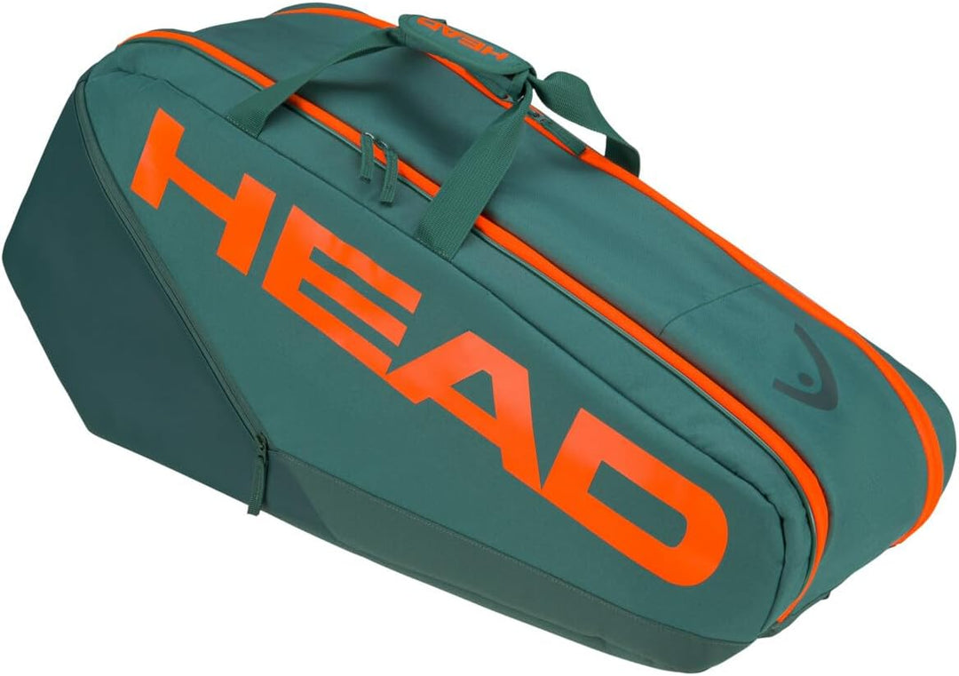 HEAD Unisex – Erwachsene Pro Racquet Bag Tennistasche, Cyan/orange M Cyan/Orange, M Cyan/Orange
