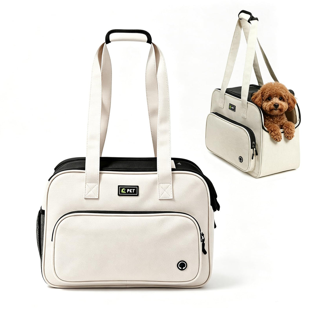 Hundetasche für Kleine Hunde, Tragetasche Hund für Kleine Hunde bis 6.5kg, Leichte Atmungsaktive Hau