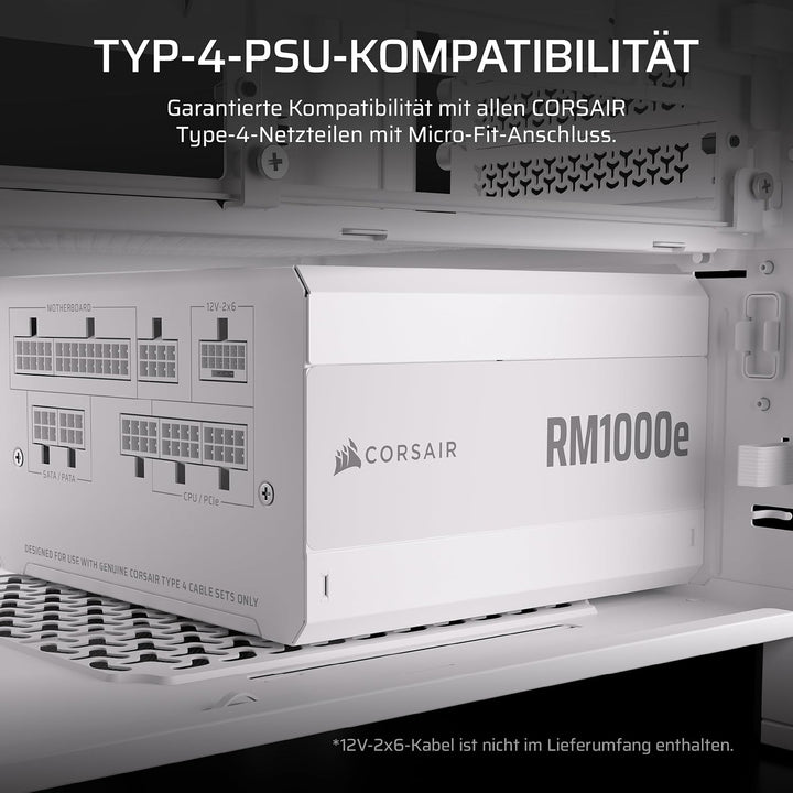 CORSAIR Elite Premium Pro-Kit mit Einzeln Ummantelten Typ 4-Netzteilkabeln – Flache Kabelkämme, Drei