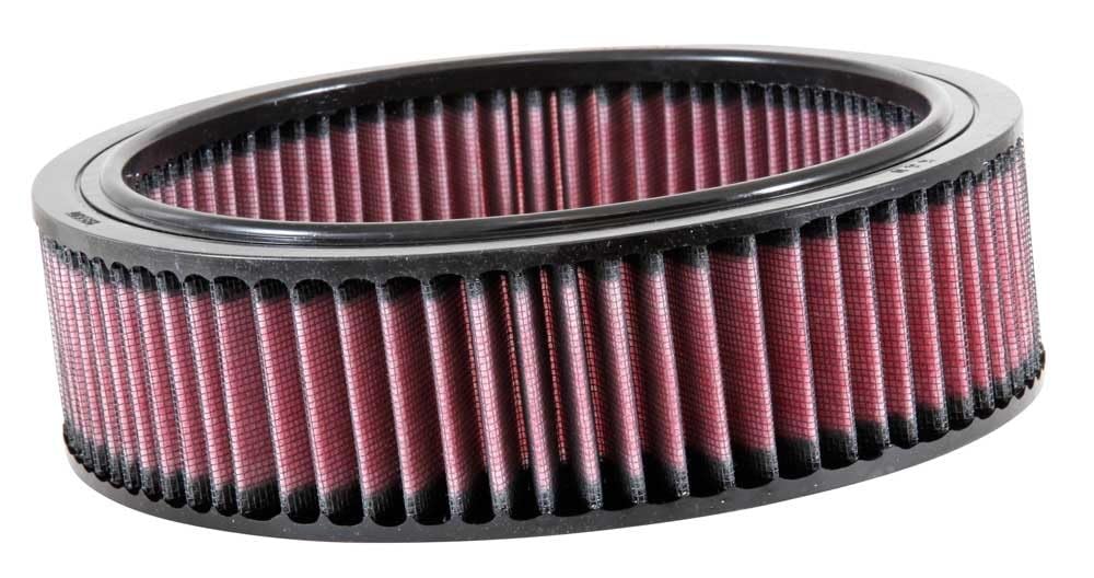 K&N E-1100 Waschbarer und wiederverwendbarer KFZ Tauschluftfilter Rot