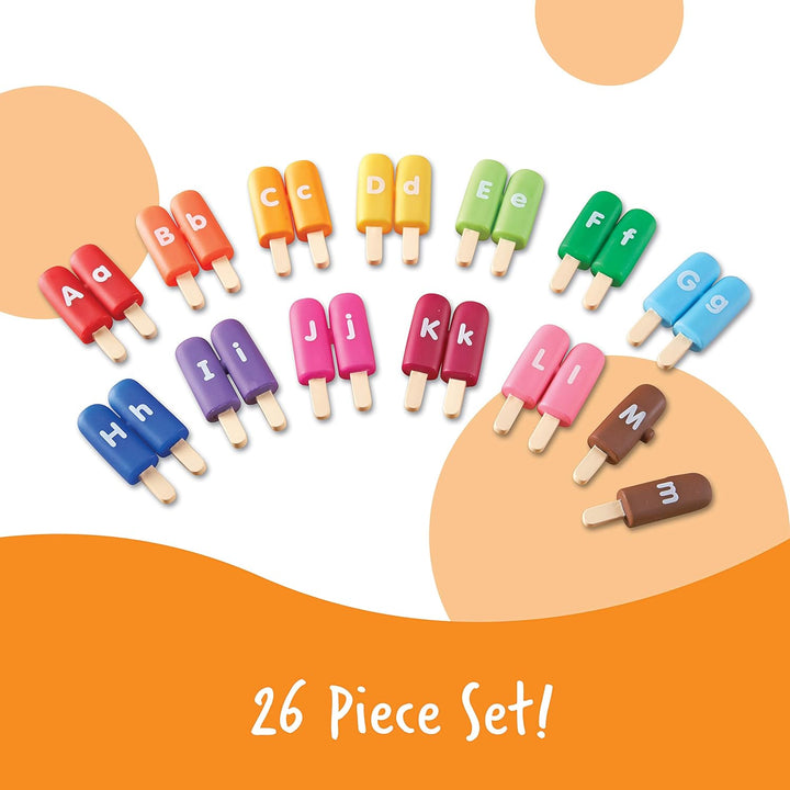 Learning Resources Smart Snacks Eis am Stiel Buchstaben-Steckspiel