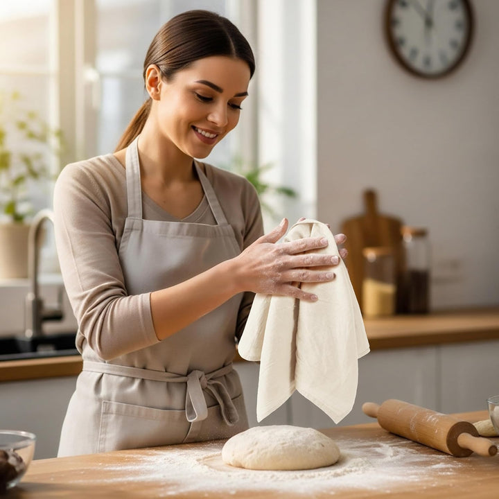 Utopia Kitchen Geschirrtücher für Mehlsack, 71,1 x 71,1 cm, ungebleicht, ringgesponnen, 100 % Baumwo