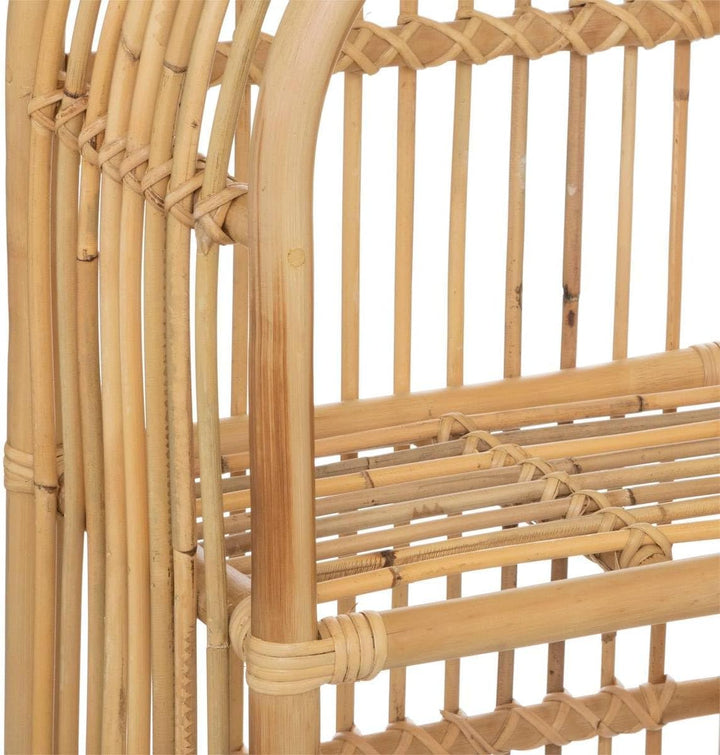 Kinderbuchregal - Rattan - H76 cm - Beige - Atmosphera créateur d'intérieur