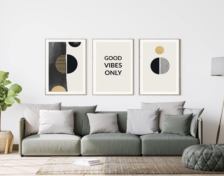 JNAOZI Leinwandbild Abstract Line Geometry Poster,Geometrisch Zeichnung Wandkunst,Modern Wanddeko Bi