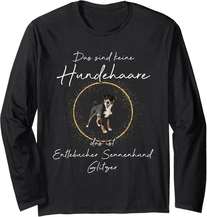 Entlebucher Sennenhund Glitzer Hunde Hundemama Pfote Langarmshirt