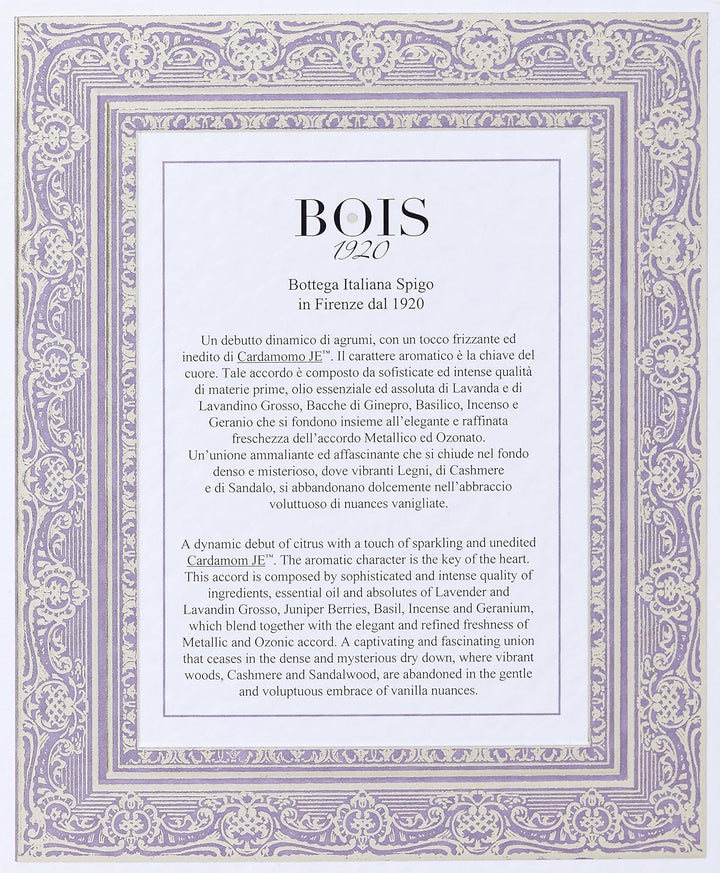 BOIS 1920 Spigo 1920 EDT Vapo FL14 100 ml 100 ml Eau de Parfum Spray, 100 ml Eau de Parfum Spray