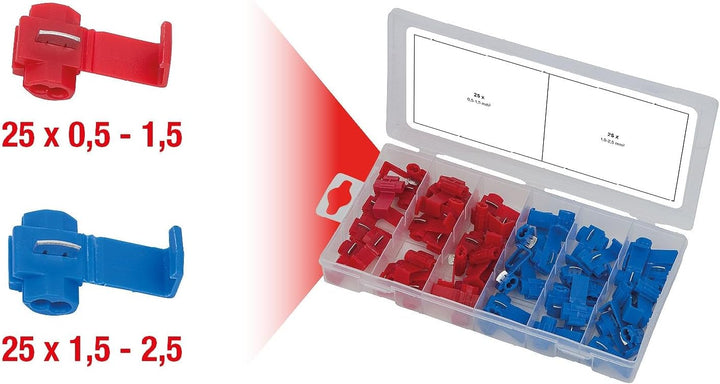 KS Tools 970.0570 Sortiment Abzweigverbinder, 50-tlg.