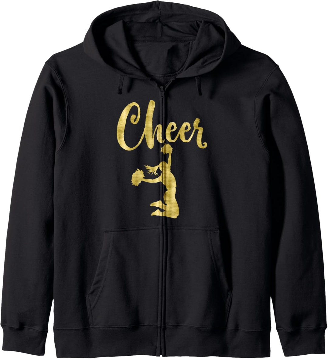 Cheerleading Script Cheer Dark Yellow Kapuzenjacke