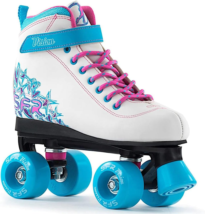SFR Vision II Quad Skates, white-blue - 30.5