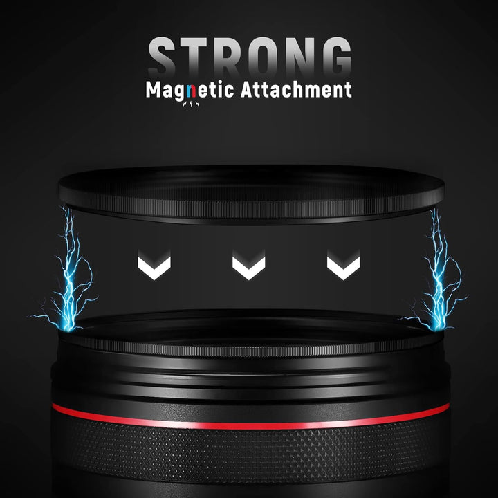 NEEWER 49mm 4 in 1 Magnetisches ND Filter Set mit Graufilter ND1000 Filter +MCUV+CPL+Adapterring 42