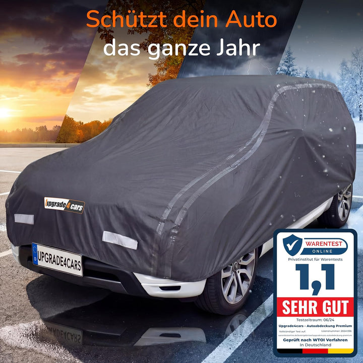 Upgrade4cars Premium Autoabdeckung Outdoor Vollgarage Wasserdicht Version 2026 | Auto Abdeckplane Ko
