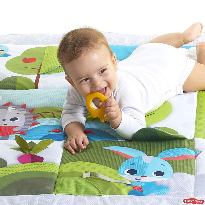 Tiny Love Baby Krabbeldecke "Super Mat" - Meadow Days Design, grosse Baby-Spieldecke im modernen Des