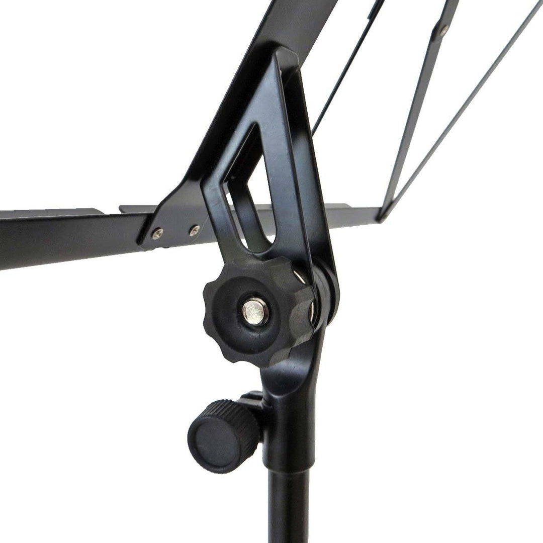 keepdrum Notenständer Notenpult Schwarz mit Tasche Black, Black
