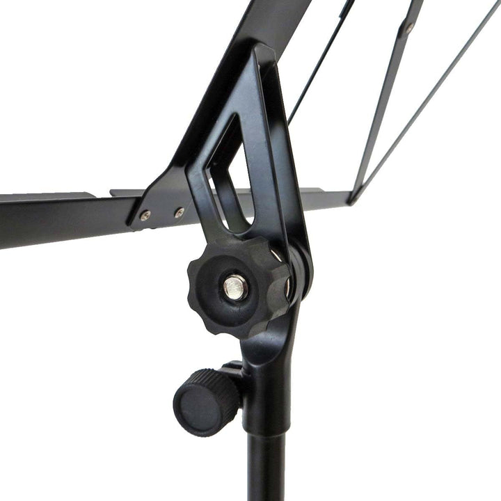 keepdrum Notenständer Notenpult Schwarz mit Tasche Black, Black