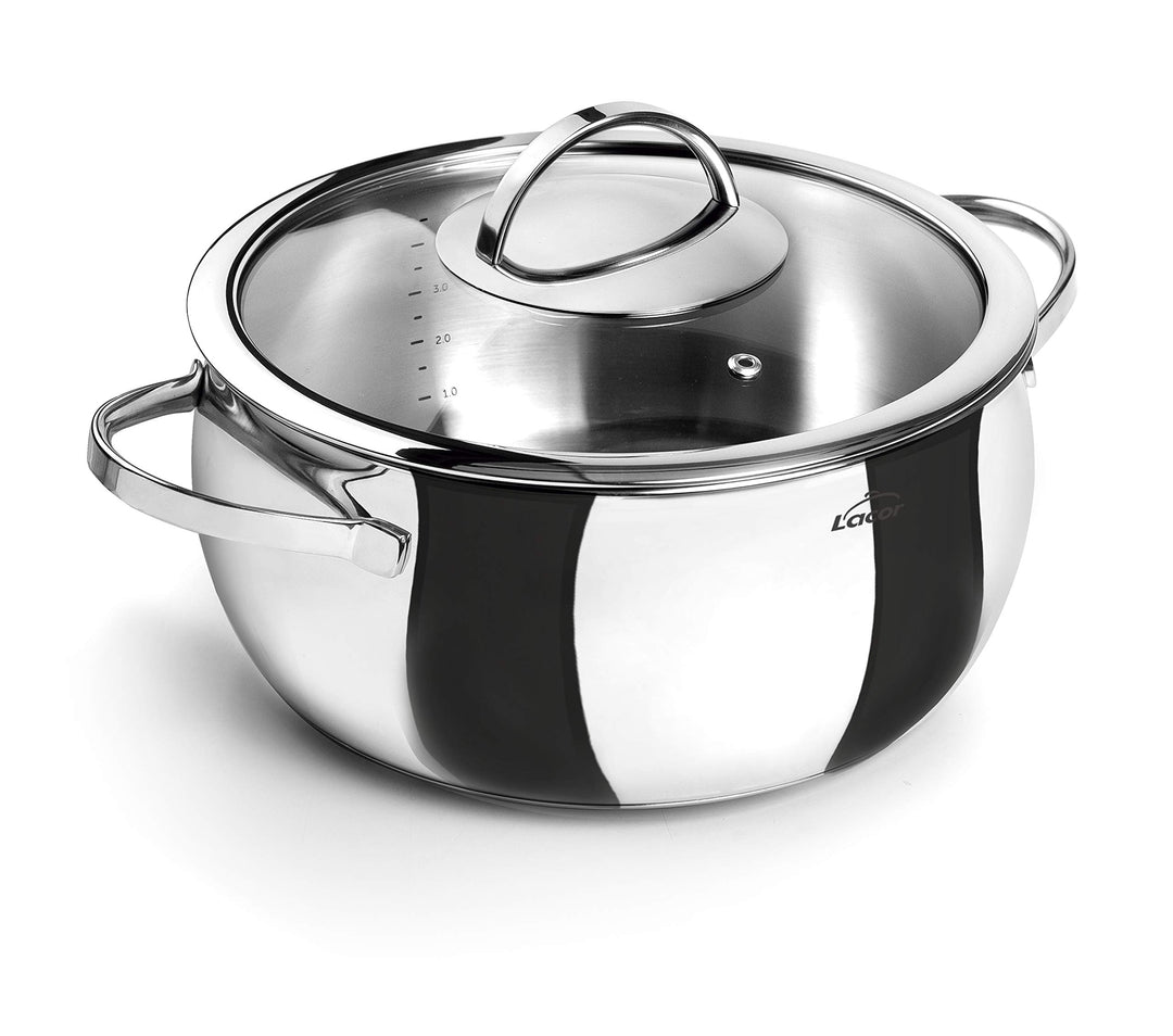 LACOR 79016 Bratentopf mit Deckel 16 cm