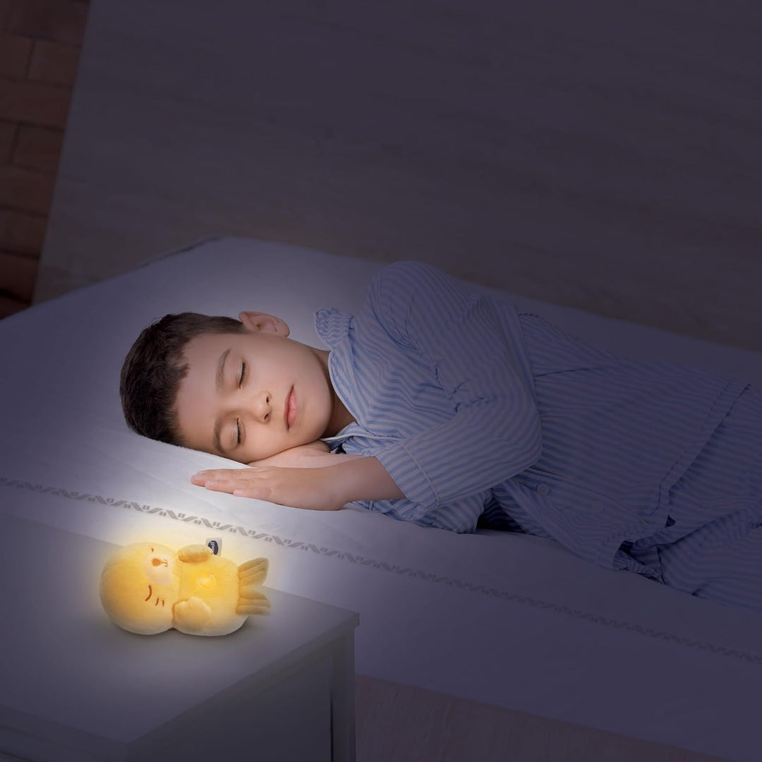 VTech -Baby Nachtlicht, interaktiver Plüsch, Spielzeug für Babys ab 0 Monaten, Leuchtknopf mit beruh