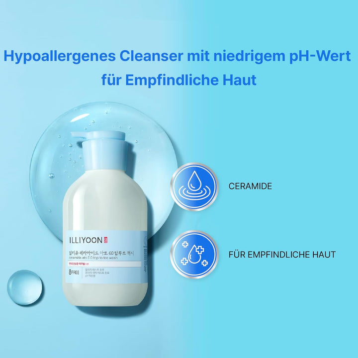 ILLIYOON Ceramide Ato 6.0 Top To Toe Wash 500ml