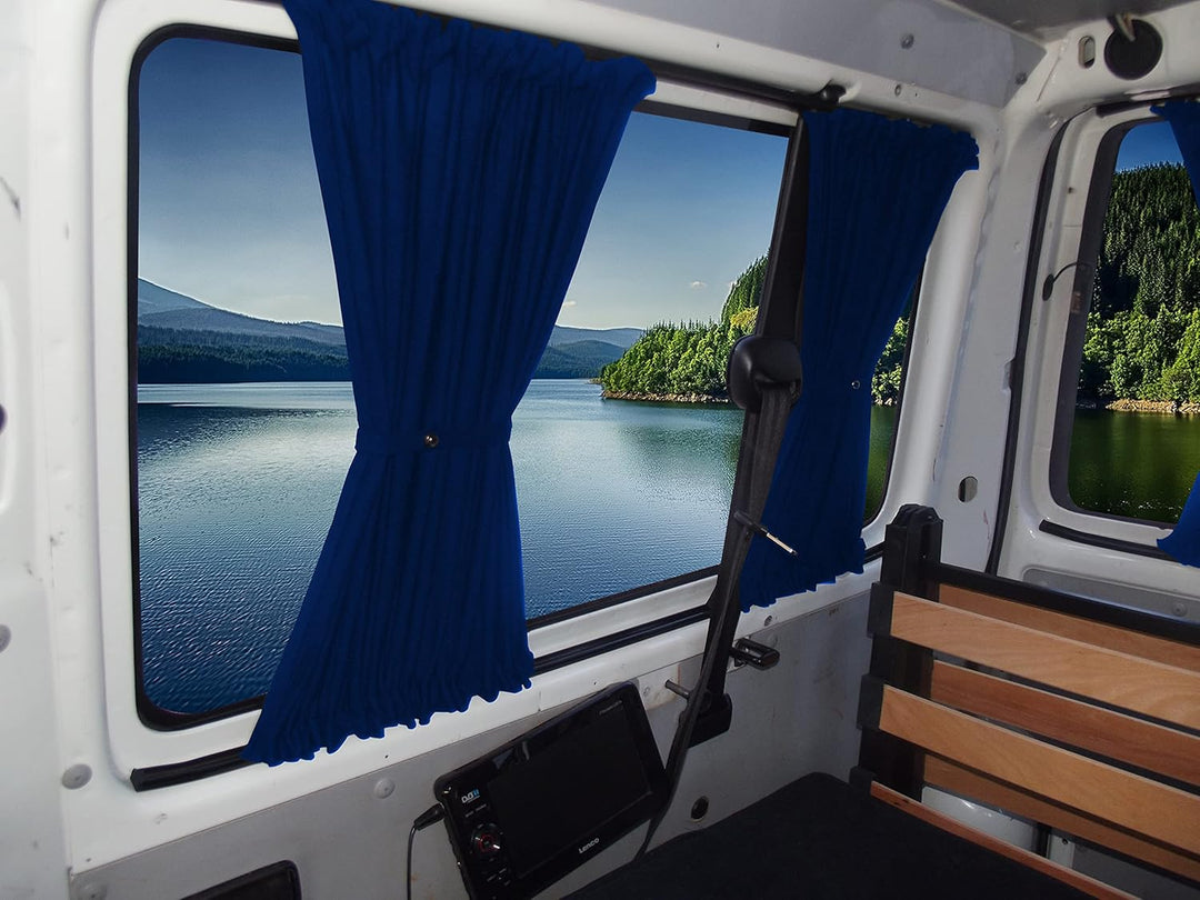 BREMER SITZBEZÜGE Mass Gardinen Vorhänge Sonnenschutz kompatibel mit VW T4 Transporter Caravelle kur