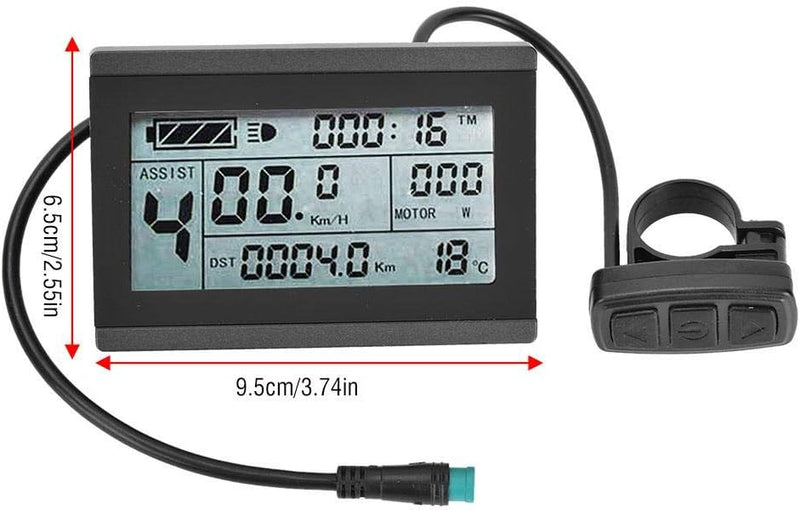 MAGT Fahrradcomputer, KT-LCD3 Fahrradtacho Fahrrad Kilometerzähler aus Kunststoff mit wasserdichtem