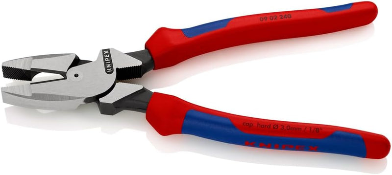 Knipex 09 02 240 SBA Maurerkelle Ultra-High-Hebelwirkung Kombinationszange, 0902240SBA Komfortgriff,