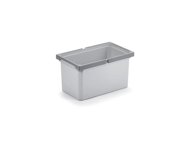 Naber Mülleimer | Modell 8012491 | Volumen 13L | 230 x 382 x 216 mm | Kunststoff Grau