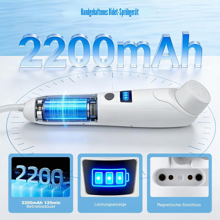 Bidet Portable 3L, Elektrische Po Dusche Elektrisch, Portable Bidet/Tragbares Bidet, Reise Bidet/Tra